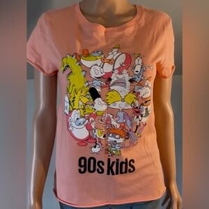 Nickelodeon 90s Kids Nostalgic Cartoon Tee Shirt Size Large NWOT | Retro Graphic